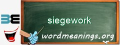 WordMeaning blackboard for siegework